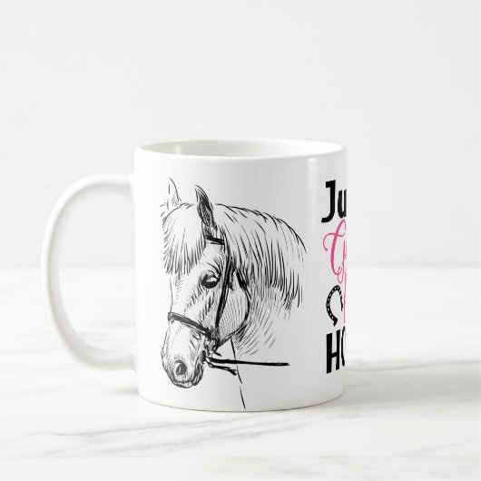Mug La Fille aime les chevaux - Cute Horse Lover (Gauche)