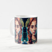 Mug La fille aux fleurs du Moyen-Orient (Devant gauche)