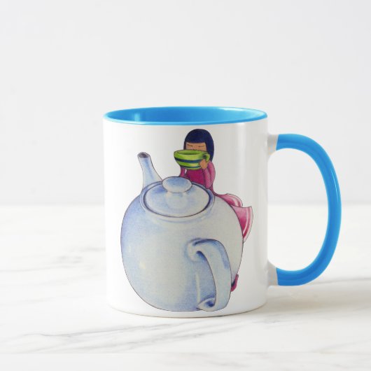Mug La Fille avec le thé (Droite)