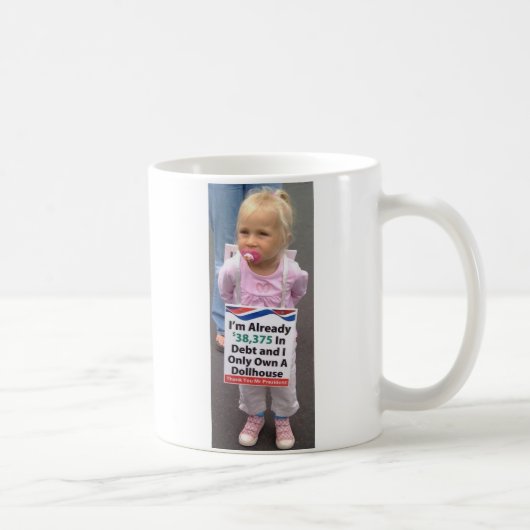 Mug La fille dans la dette possède seulement la (Droite)