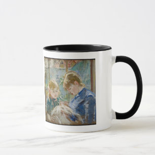 Mug La fille de l'artiste, Julie, avec sa bonne