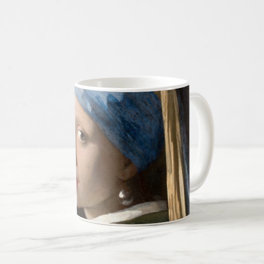 Mug La fille de Vermeer avec une oreille perle (Devant droit)