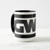 Mug La fille écrit quel logo (Devant gauche)