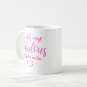 Mug La fille la plus fabuleuse du monde en droit (Devant gauche)