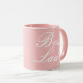Mug La fille rose du patron (Devant droit)