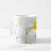 Mug La fleur d'Hawaï de Frangipani de Plumeria fleurit (Devant gauche)