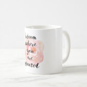 Mug La fleur où vous êtes aquarelle plantée s'est (Devant droit)