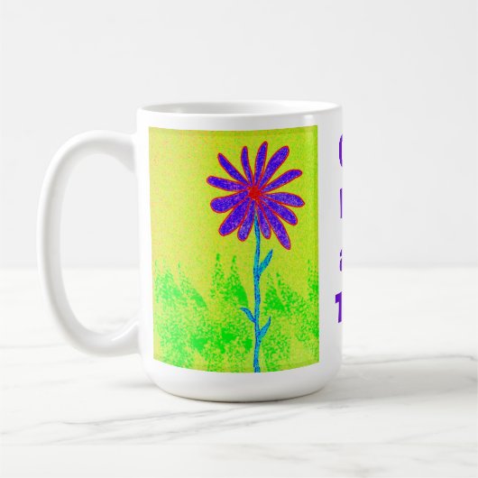 Mug La fleur sauvage un jour attaquent à la fois (Gauche)