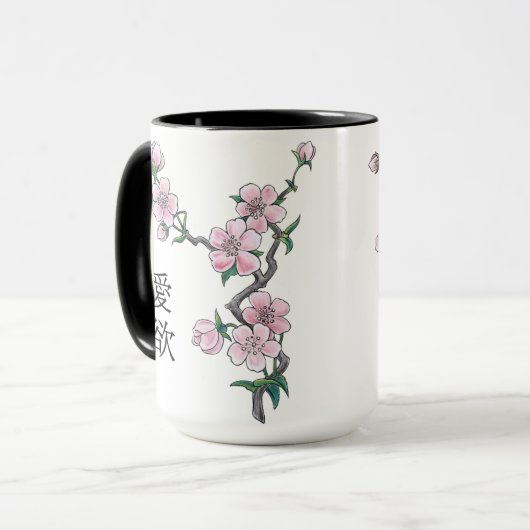 Mug La floraison de cerisiers "Hanami". (Devant gauche)