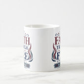 Mug La foi à travers le feu Citation de foi chrétienne (Centre)