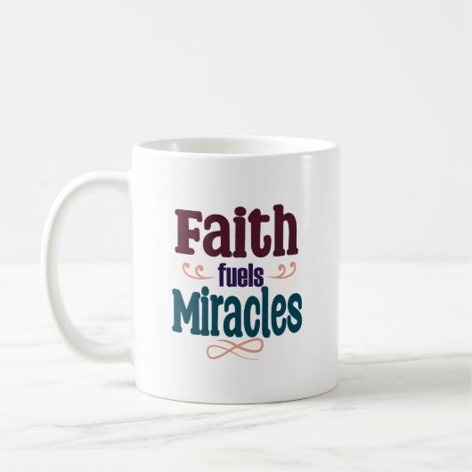 Mug La foi alimente les miracles (Gauche)