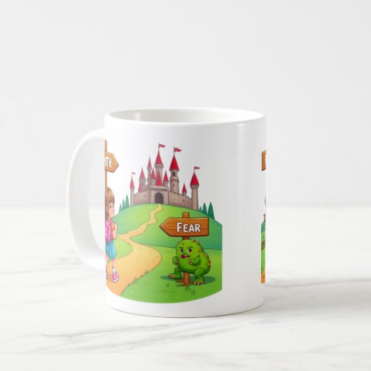 Mug La foi au-dessus de la peur (Devant gauche)