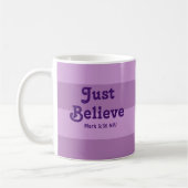 Mug La Foi Chrétienne Juste Croire La Bible Verse Viol (Gauche)