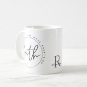 Mug La foi chrétienne personnalisée peut déplacer les (Devant gauche)