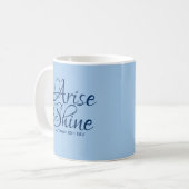 Mug La foi chrétienne se lève et brille Bible Verse Bl (Devant gauche)