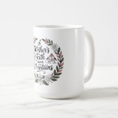 Mug La foi d'une mère déplace des montagnes (Devant droit)