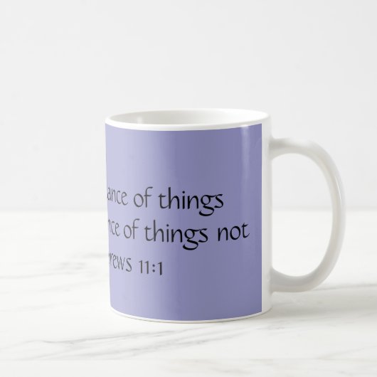 Mug La FOI est la substance des choses espérées… (Droite)