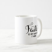 Mug La foi est mon mot du favori F (Devant droit)