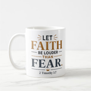 Mug La foi est plus forte que la peur chrétienne bibli