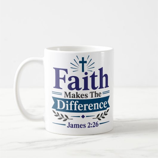 Mug La foi fait la différence Citation d'espérance scr (Gauche)