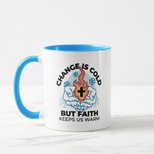 Mug La foi nous réchauffe - L'application des oeuvres (Gauche)