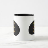 Mug La foi sur la peur Écriture Encouragement chrétien (Centre)
