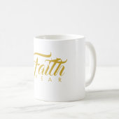 Mug La foi sur la peur or et blanc (Devant droit)