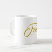 Mug La foi sur la peur or et blanc (Devant gauche)