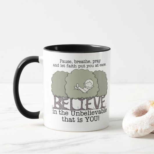 Mug La foi vous met à l'aise (Avec donut)