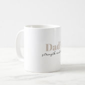 Mug La force et les câlins de papa - Cadeau de Fête de (Devant gauche)