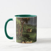 Mug La foudre et l'expérience de cerf-volant de Benjam (Gauche)