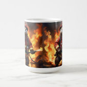 Mug **"La fourrure et les flammes : le feu de dos de l (Centre)