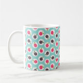 Mug La framboise girly mignonne de turquoise modèle le (Gauche)