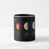 Mug La gamme PLANETS illustre un échantillon de muqueu (Centre)