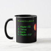 Mug La gamme PLANETS illustre un échantillon de muqueu (Gauche)