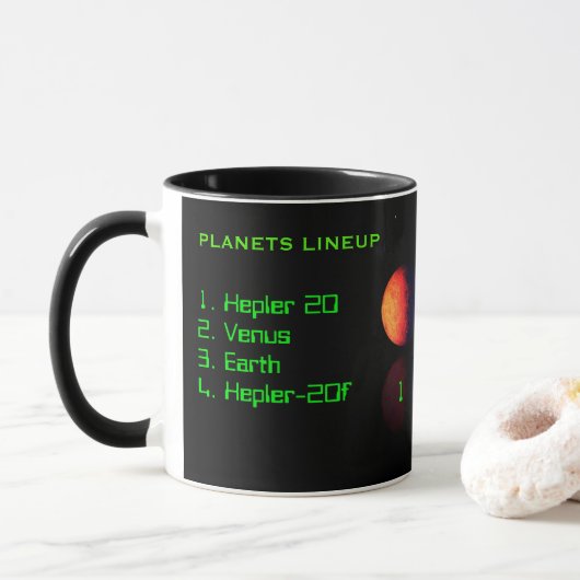 Mug La gamme PLANETS illustre un échantillon de muqueu (Avec donut)