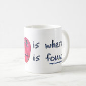 Mug La gauche est où le coeur est (Devant droit)