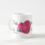 Mug La gauche est où le coeur est (Devant gauche)