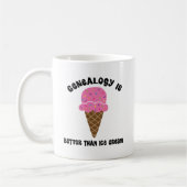Mug La généalogie est meilleure que la crème glacée (Gauche)