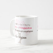 Mug La gentillesse et la compassion de Vegan (Devant gauche)