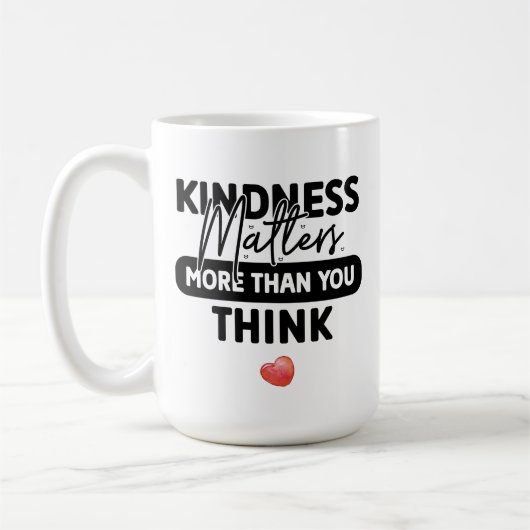 Mug La gentillesse moderne compte (Gauche)