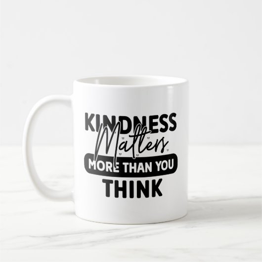 Mug La gentillesse moderne compte (Gauche)