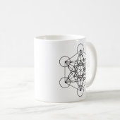 Mug La géométrie sacrée de cube en Metatron (Devant droit)