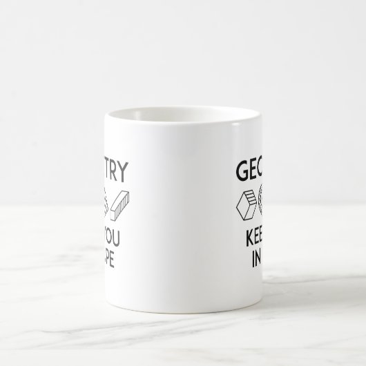 Mug La Géométrie Vous Conserve Dans La Forme (Centre)