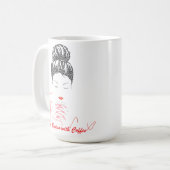 Mug La grâce commence avec la typographie du café (Devant gauche)