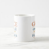 Mug La Grâce Couvre Tous Mes Échecs Typographie Chréti (Centre)