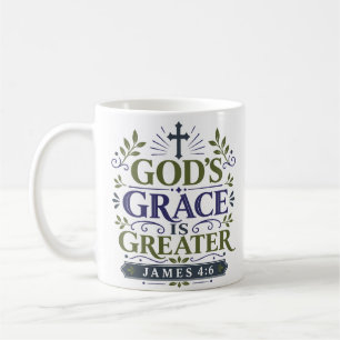 Mug La Grâce de Dieu Est Plus Grande Quotidien Dévoilé