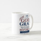 Mug La Grâce de Dieu Me Précède Écriture Biblique (Devant droit)