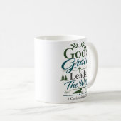 Mug La Grâce de Dieu Montre le Chemin Dévoilé Scriptur (Devant droit)