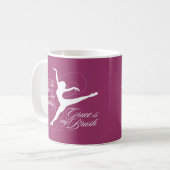 Mug La grâce est ma brosse (Danse) (Devant gauche)